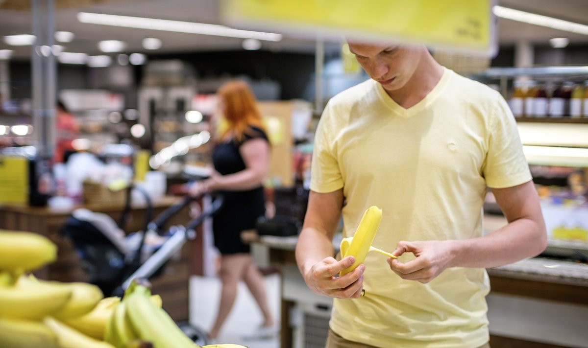 Banaanid on Tallinnas 30% odavamad kui Helsingis.