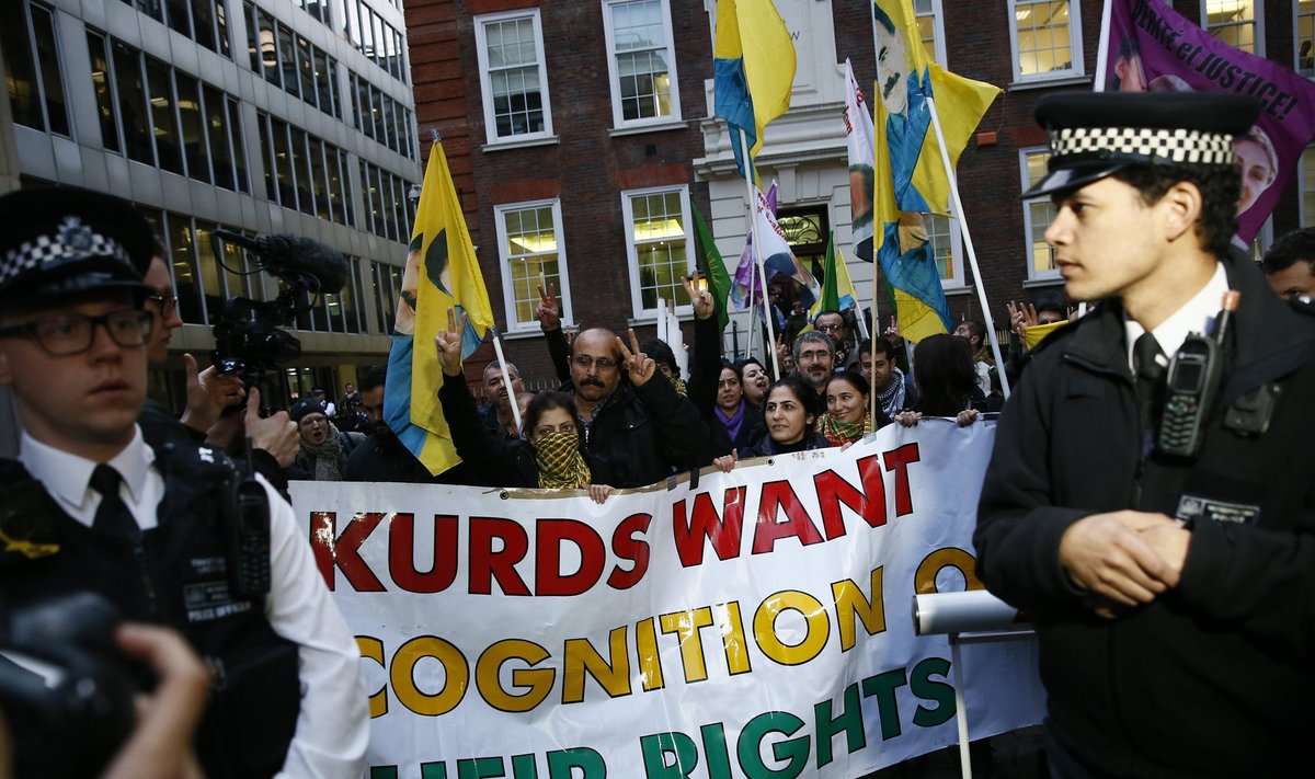 Kurdide meeleavaldus toimus täna ka Londonis