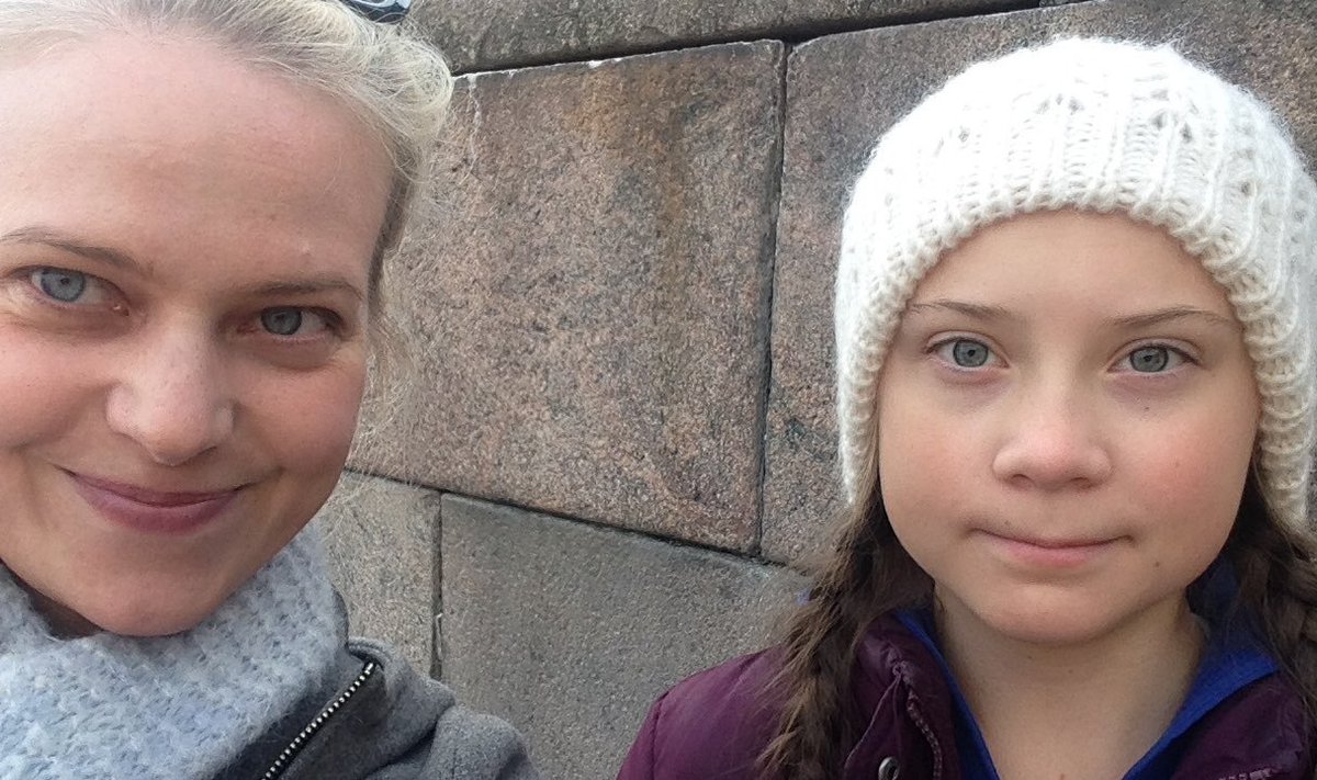 Sini ja õpilaste koolistreikide algataja Greta Thunberg