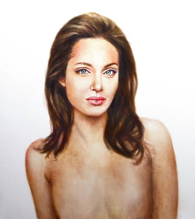 Rindadeta Angelina Jolie Rootsi kunstniku silme läbi