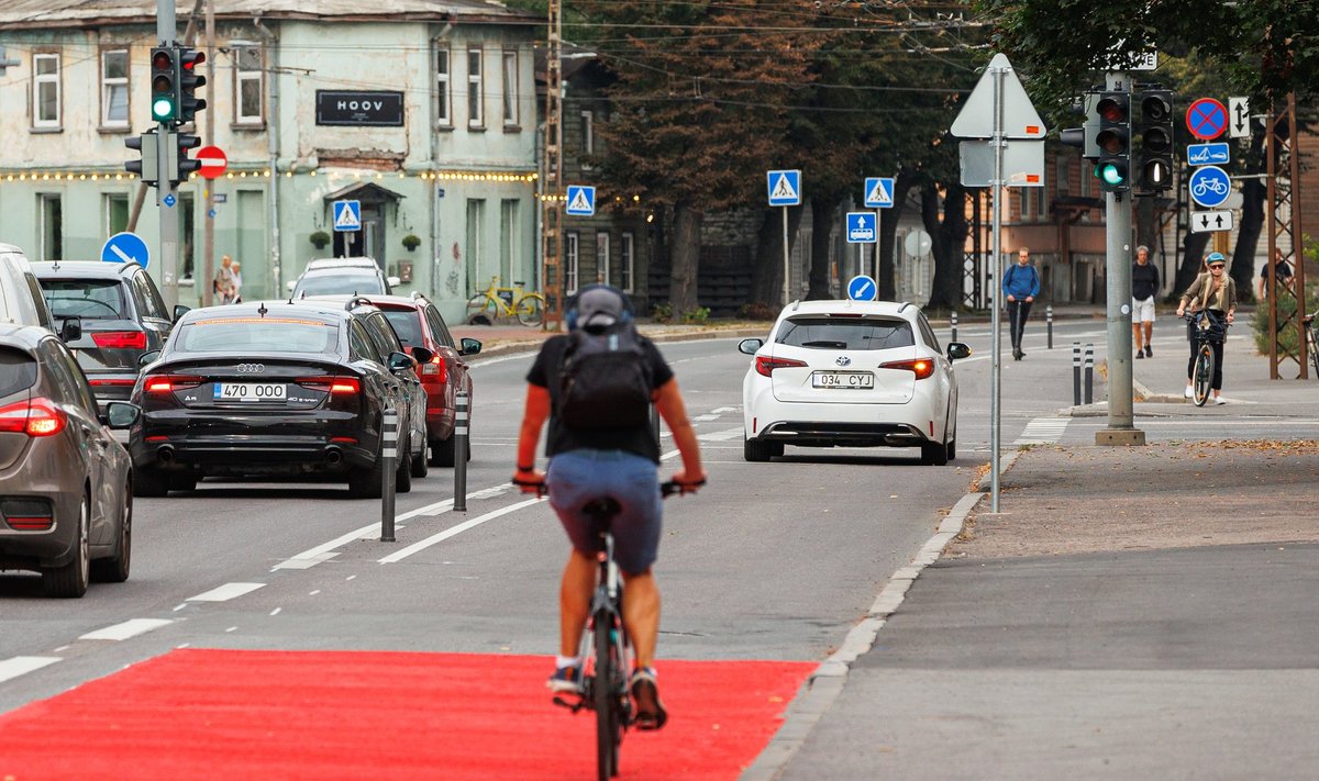 POP-UP RATTATEE: Paldiski maantee velorada on saanud kahe abilinnapea maailmavaate ja poliitilise võitluse sümboliks. 