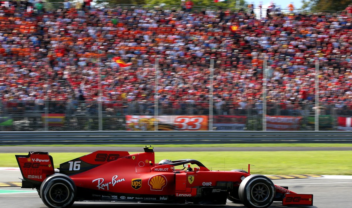 Charles Leclerc võttis Ferrari fännide ees magusa võidu.