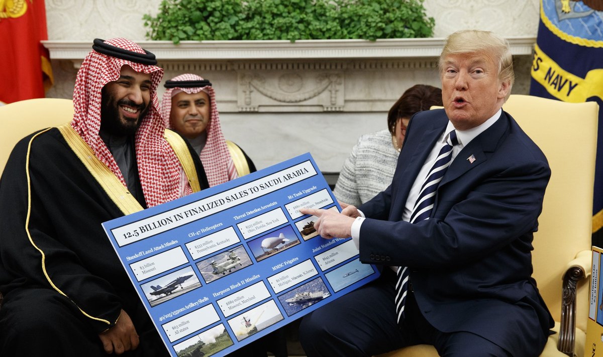 Prints Mohammad ja Trump märtsis Valges Majas. Uuesti kohtuvad nad juba järgmisel nädalal G20 kohtumisel.