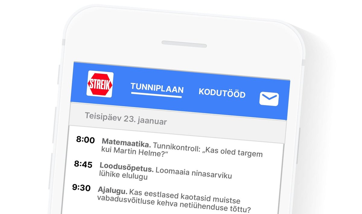 LAHENDUS STREIGI AJAKS: Kuigi õpetajad streigivad, siis Eesti Ekspressi alternatiivne tunniplaan tagab, et õppetöös õpilased maha ei jää.