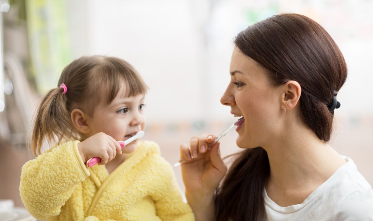 Väikelaste puhul tuleb neile hambaharja tähendust juba varakult selgitada. Piimahammaste õige hooldus tagab ka jäävhammaste tervise.