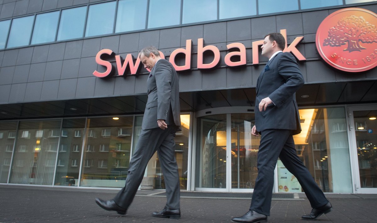 Swedbanki juht Robert Kitt ja endine Swedbanki Balti panganduse juht Priit Perens
