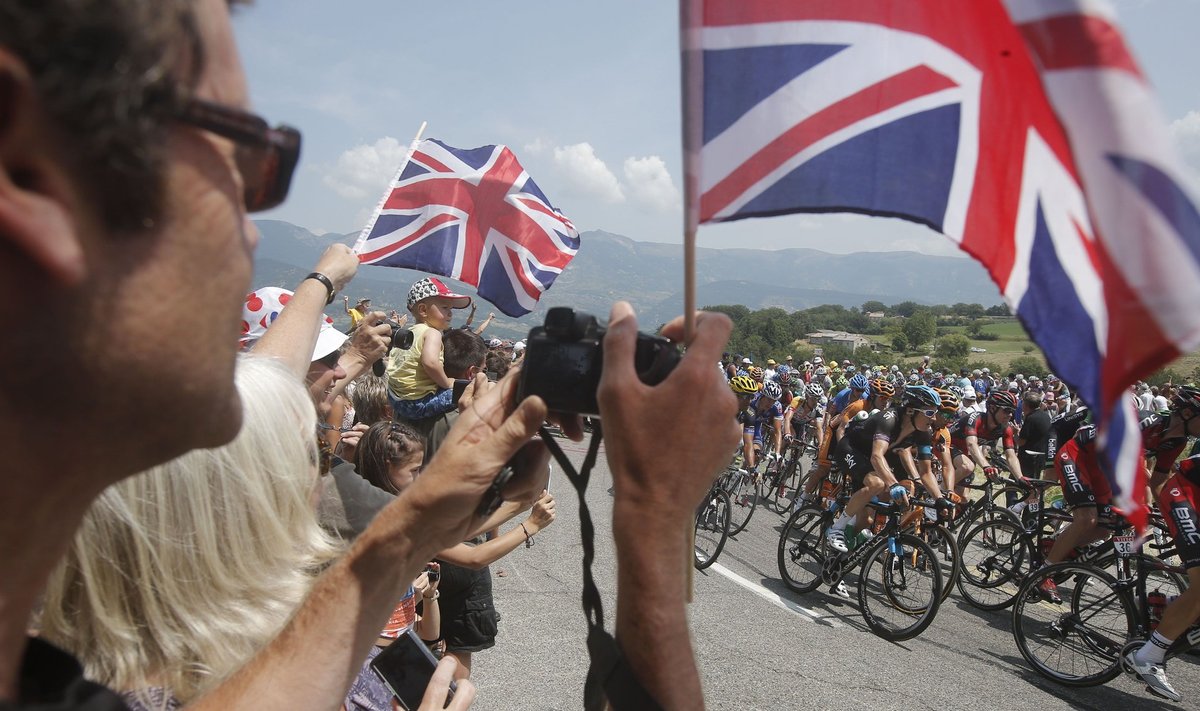 Briti fännid Tour de France'l