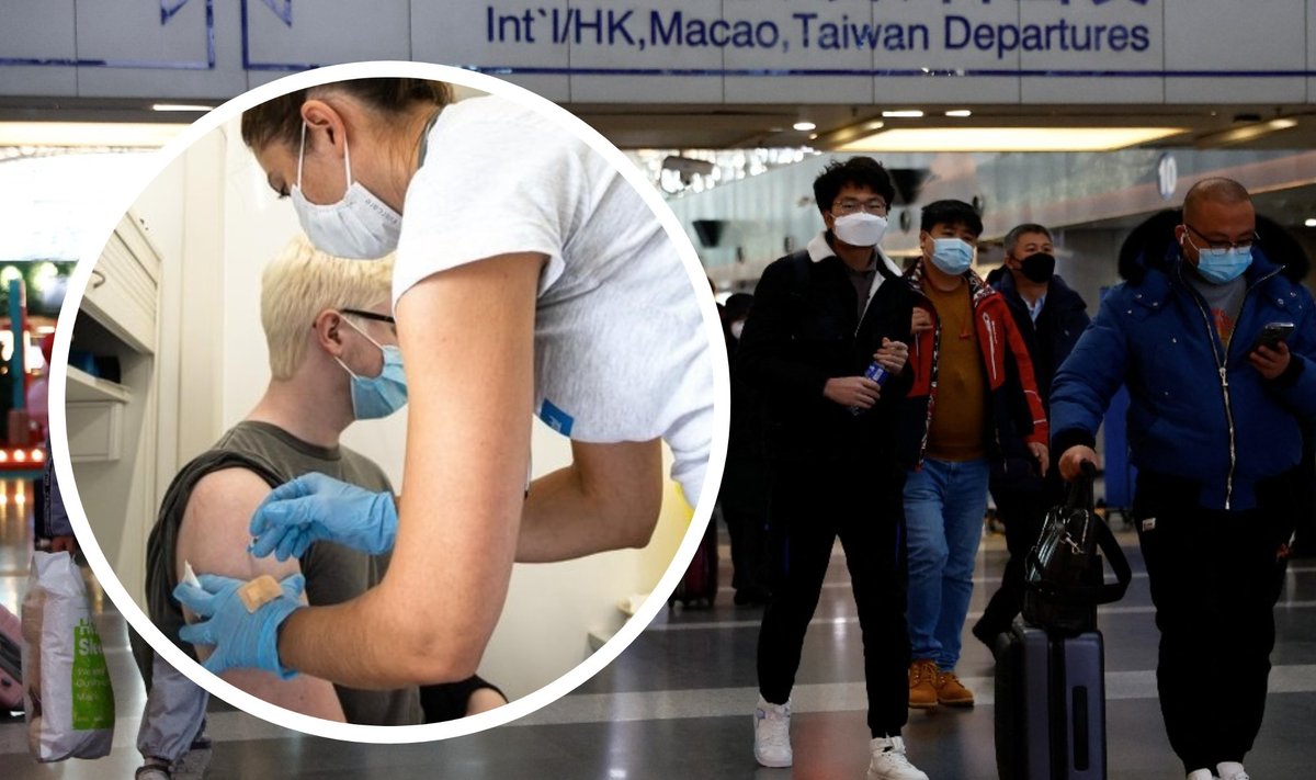 Vaktsineerimine / Reisijad Pekingi rahvusvahelises lennujaamas 27. detsembril 2022