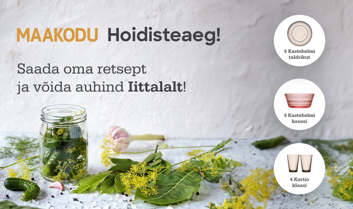 Kas oled jõudnud juba retsepti saata?