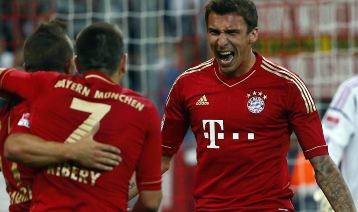 Bayerni võidumängus kaks väravat löönud Mario Mandzukic.