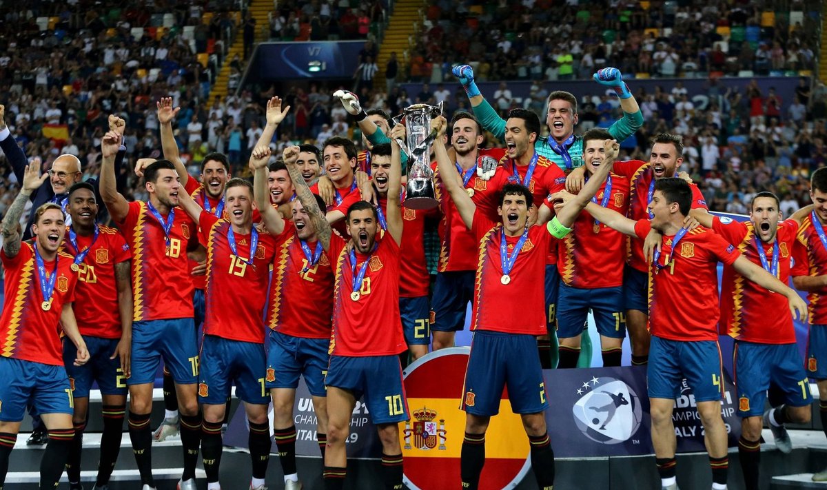 Hispaania on nüüdseks viiekordne U21 Euroopa meister