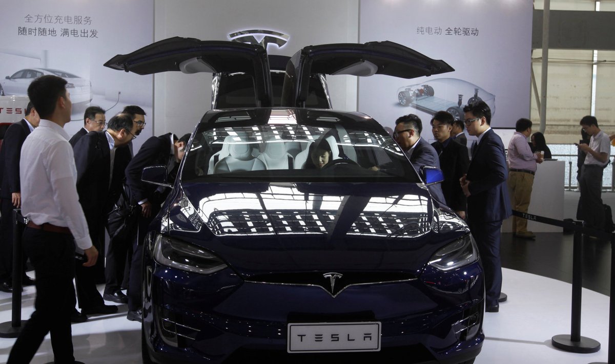 Tesla Model X läinud aasta novembris Guangzhous rahvusvahelisel autonäitusel. 