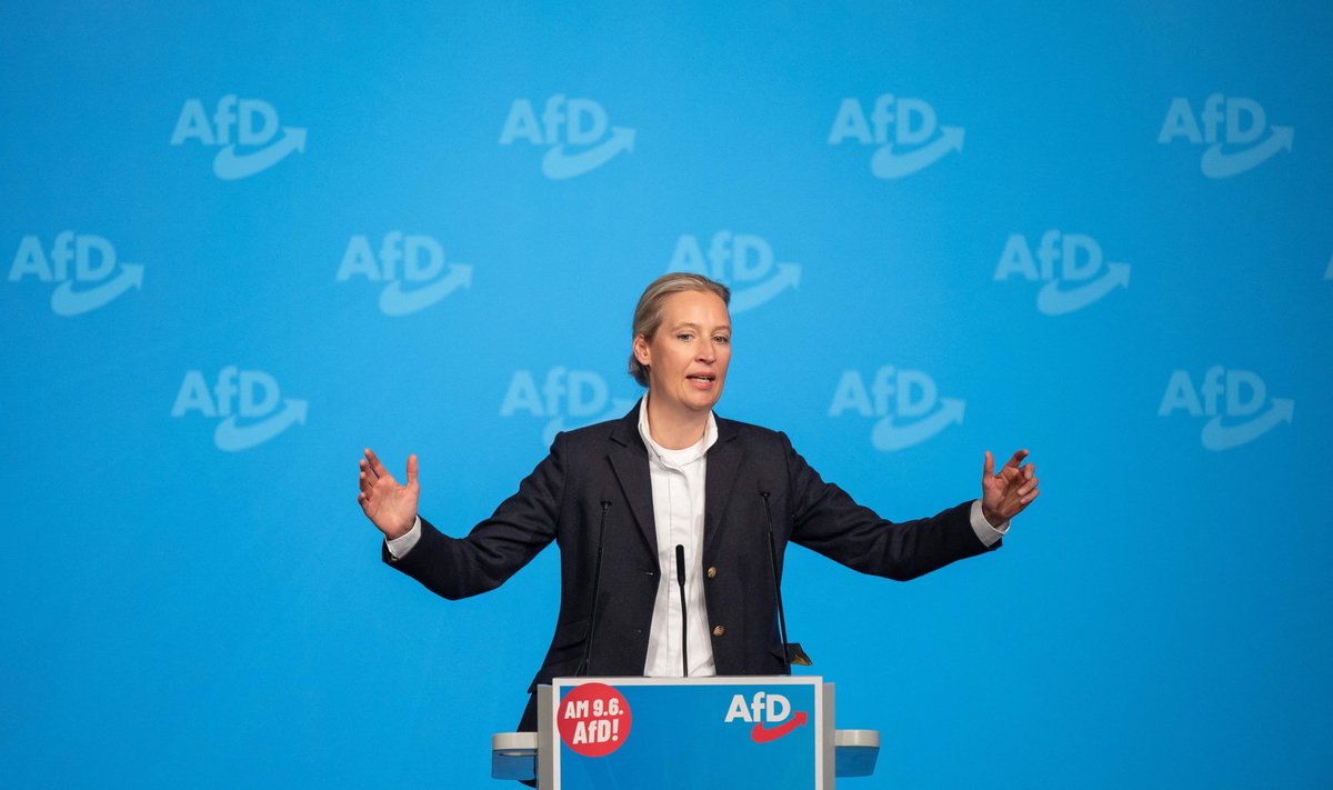 AfD juht Alice Weidel laupäevasel parteikogunemisel