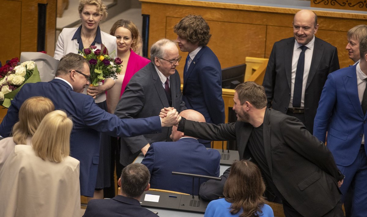 Ära tegime – Lauri Hussar on just valitud parlamendi spiikriks ja Margus Tsahkna istub peagi välisministri toolile.