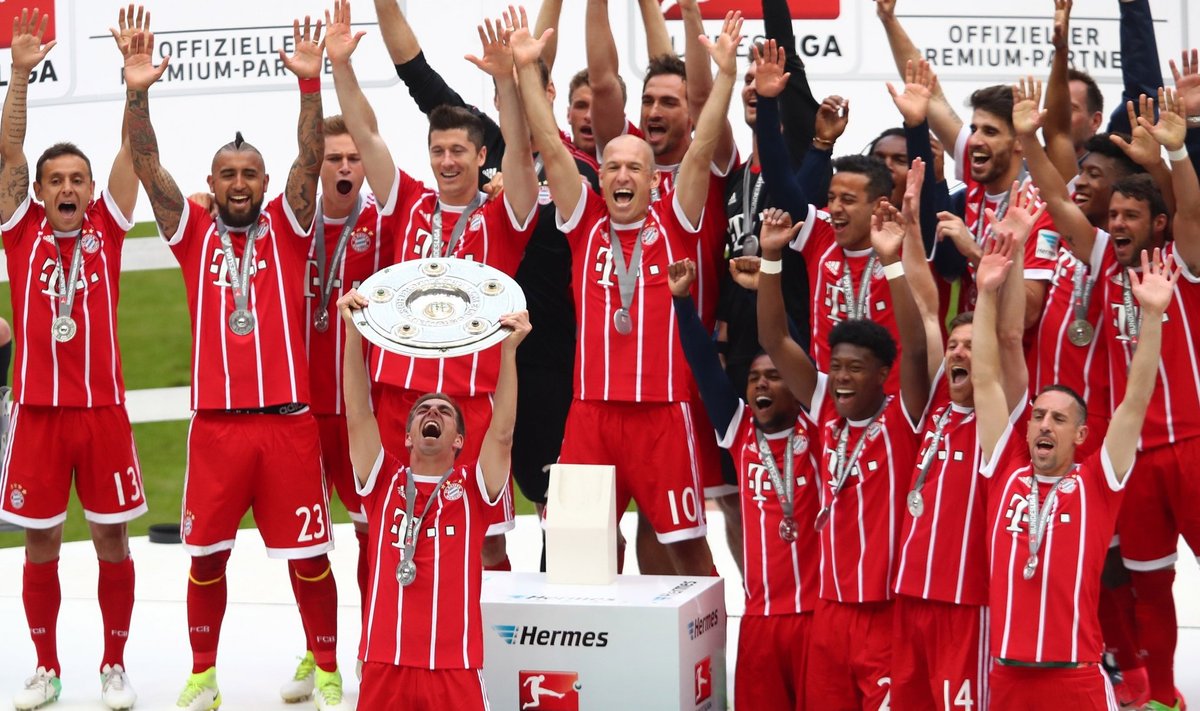 Müncheni Bayern viiendat aastat järjest Saksamaa meister