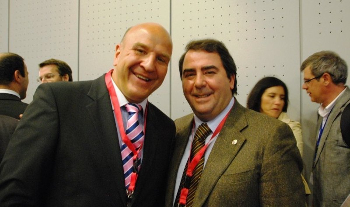 Rakvere linnapea Andres Jaadla kohtus A Coruna linnapea Carlos Negreiraga.