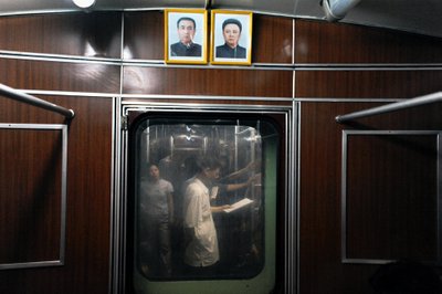 North Korean Metro compartment