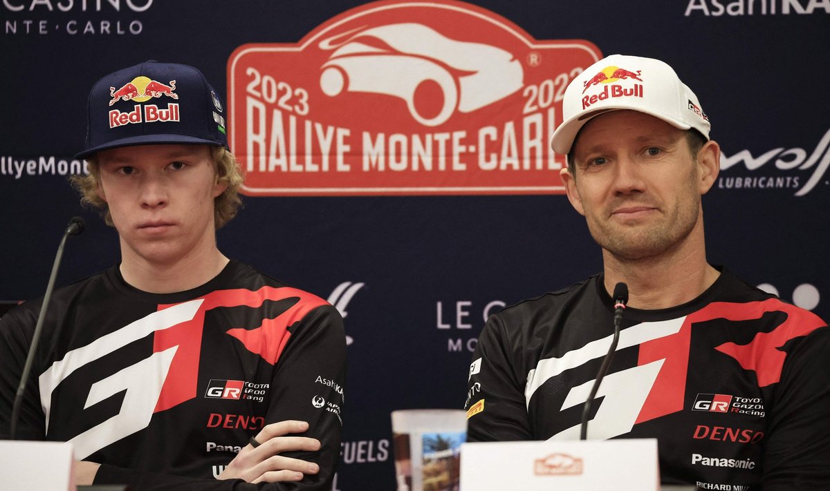 Kalle Rovanperä ja Sebastien Ogier