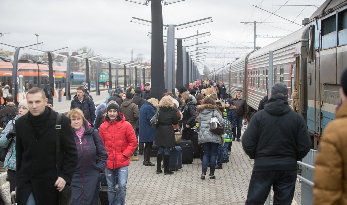 Moskva rong aastavahetuse turistidega
