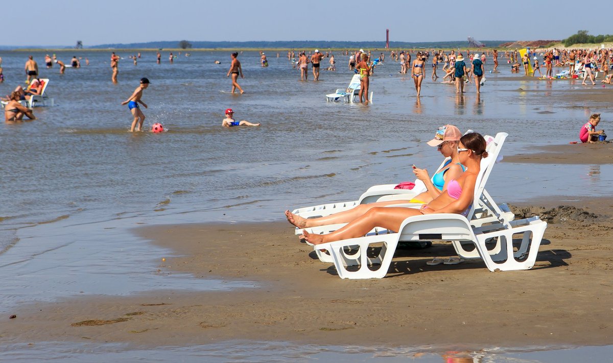 Suvekuumus Pärnu rannas