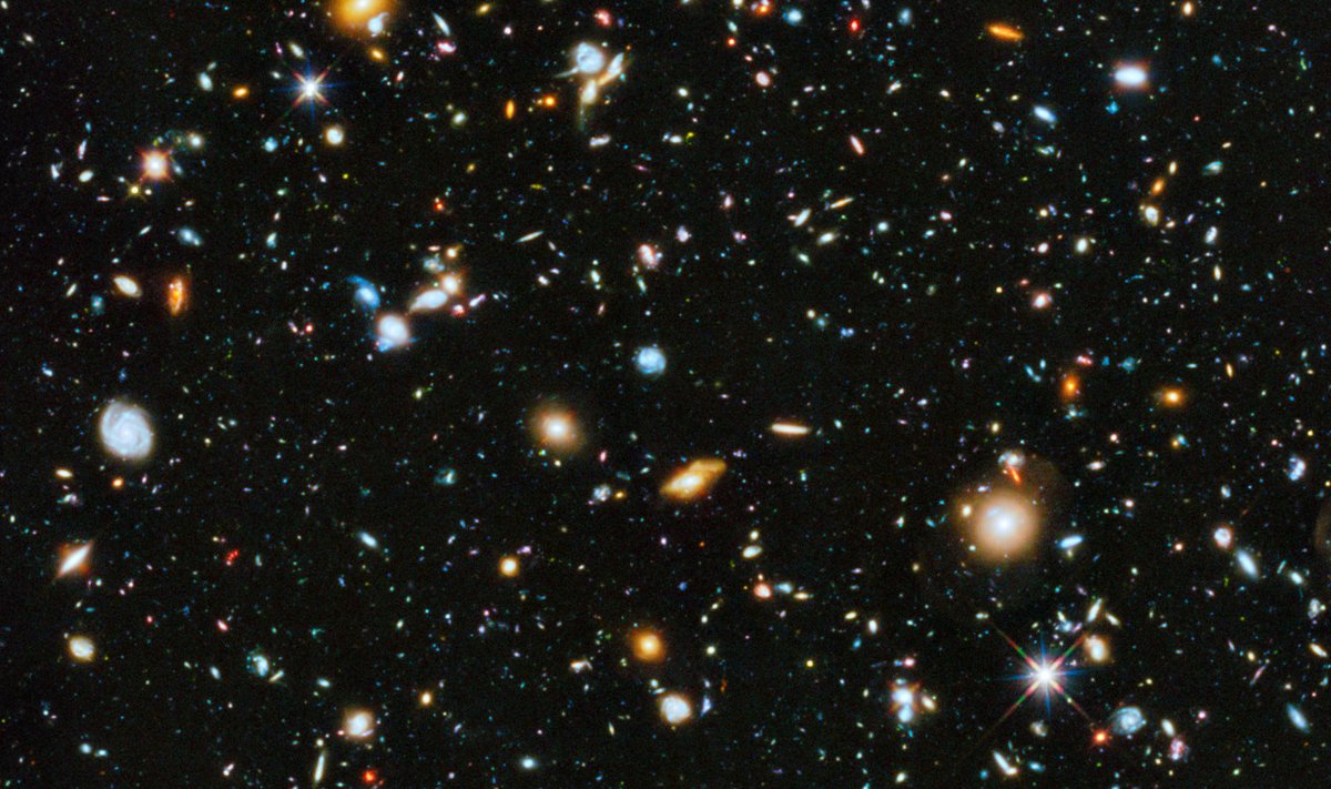 Hubble’i teleskoobist nähtud värvikirev universum (Foto: NASA, ESA, H. Teplitz ja Rafelski (IPAC / Caltech), A. Koekemoer (STScI), R. Windhorst (Arizona osariigi ülikool), Z. Levay (STScI)