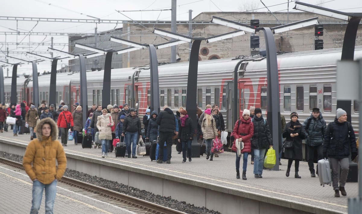 Moskva rong aastavahetuse turistidega