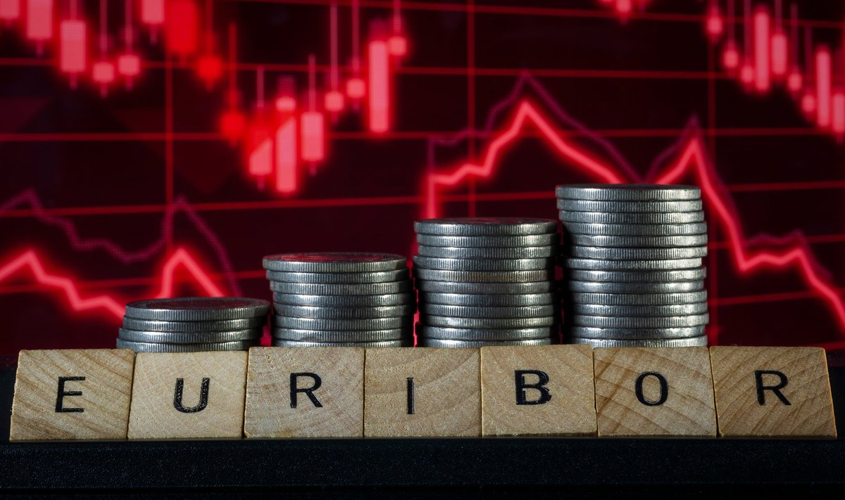 Kuue kuu euribor tõusis üle 4%.