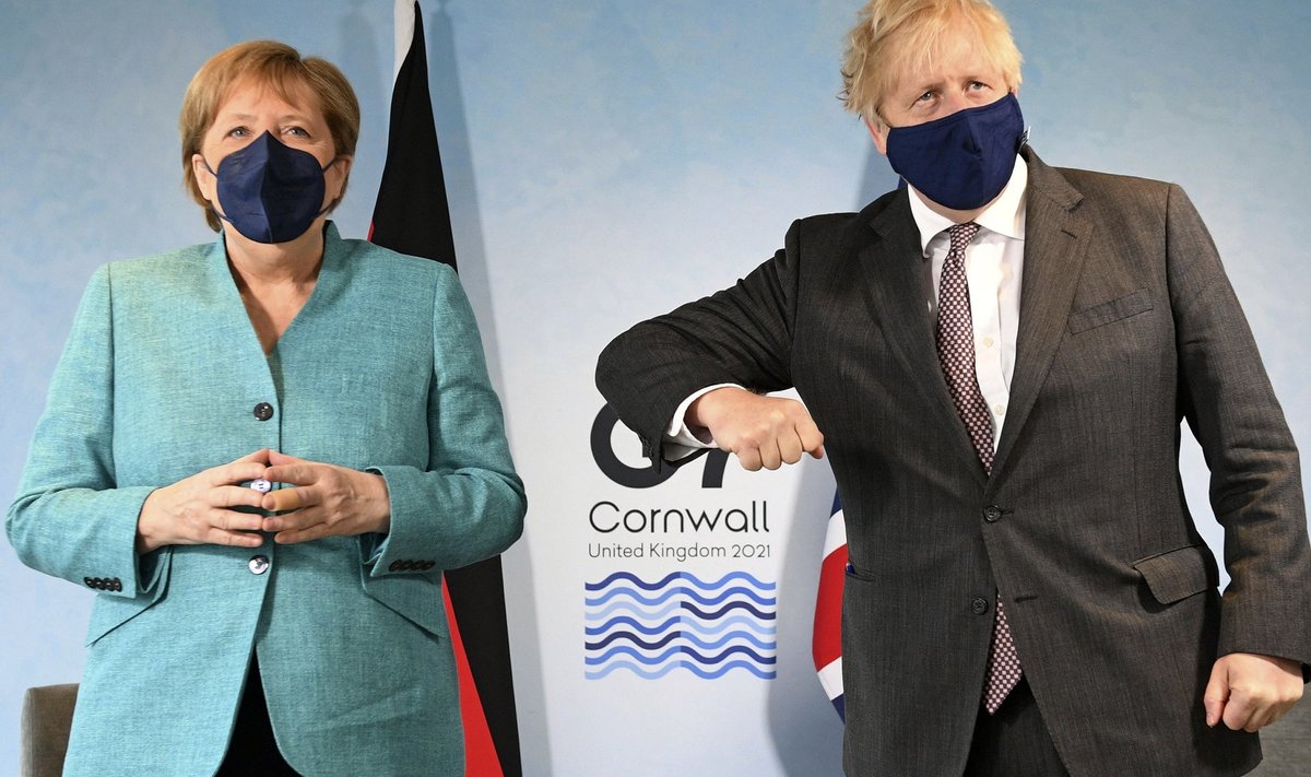 Angela Merkel ja Boris Johnson