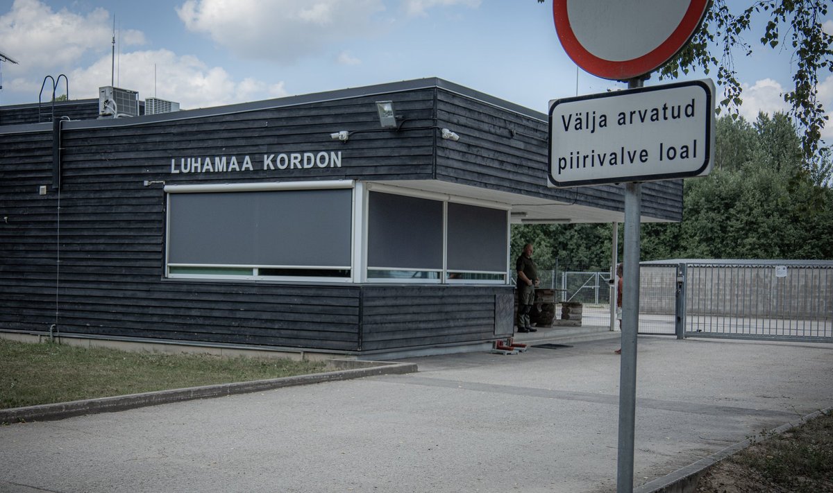Luhamaa kordon Eesti-Vene piiril.