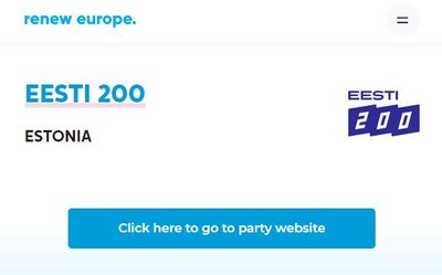 Mis toimub? Renew Europe väidab, et Eesti 200 on liige, erakonna esimees aga vastupidist.