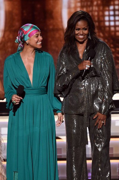Alicia Keys ja Michelle Obama 