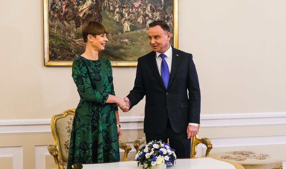 Poola president Andrzej Duda ütles Kersti Kaljulaidile, et Eesti on oma koha ÜRO julgeolekunõukogus täiesti ära teeninud.