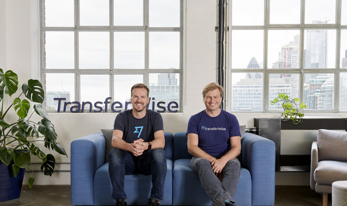 Transferwise'i asutajad Taavet Hinrikus ja Kristo Käärmann