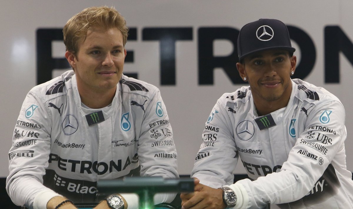 Lewis Hamiltoni (paremal) ja Nico Rosbergi heitlus alles kisub kuumaks.