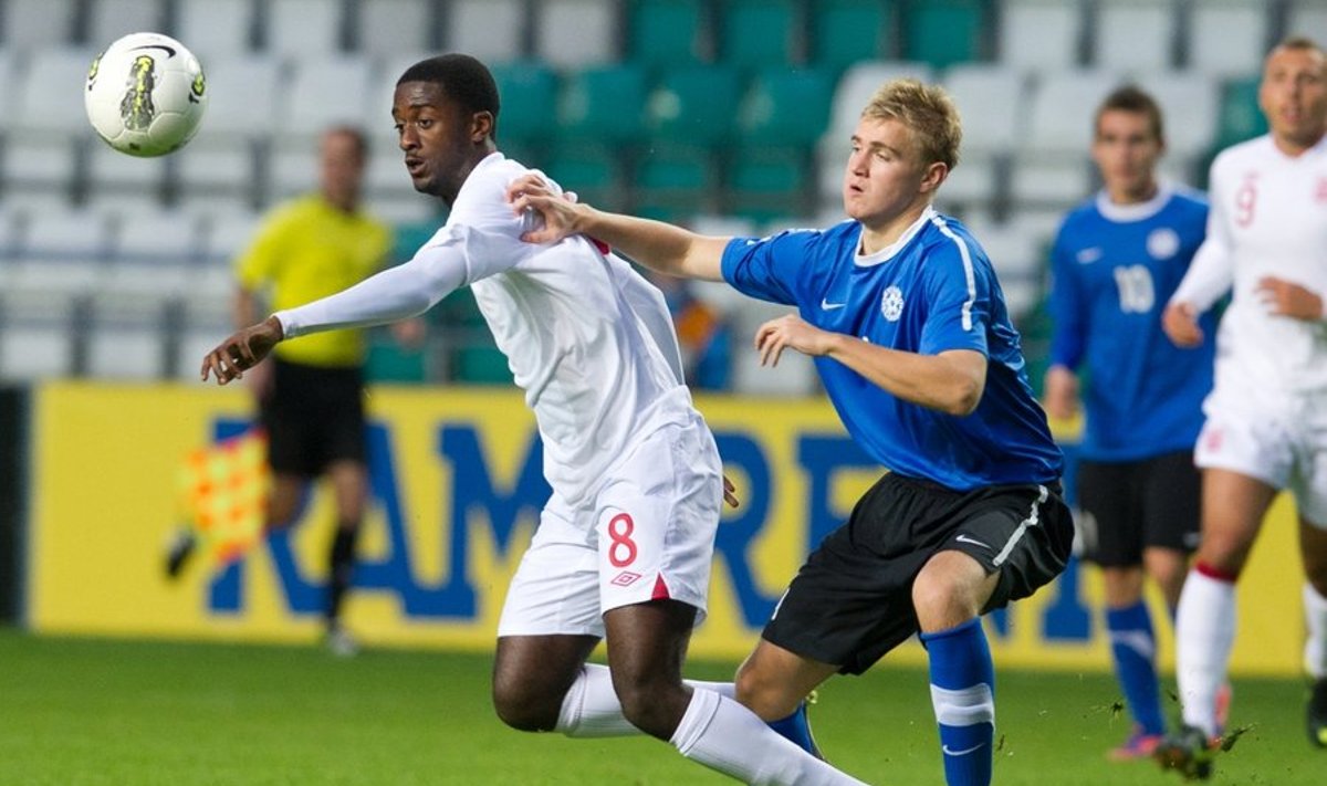 U19 jalgpalli EM-valikmäng: Eesti - Inglismaa
