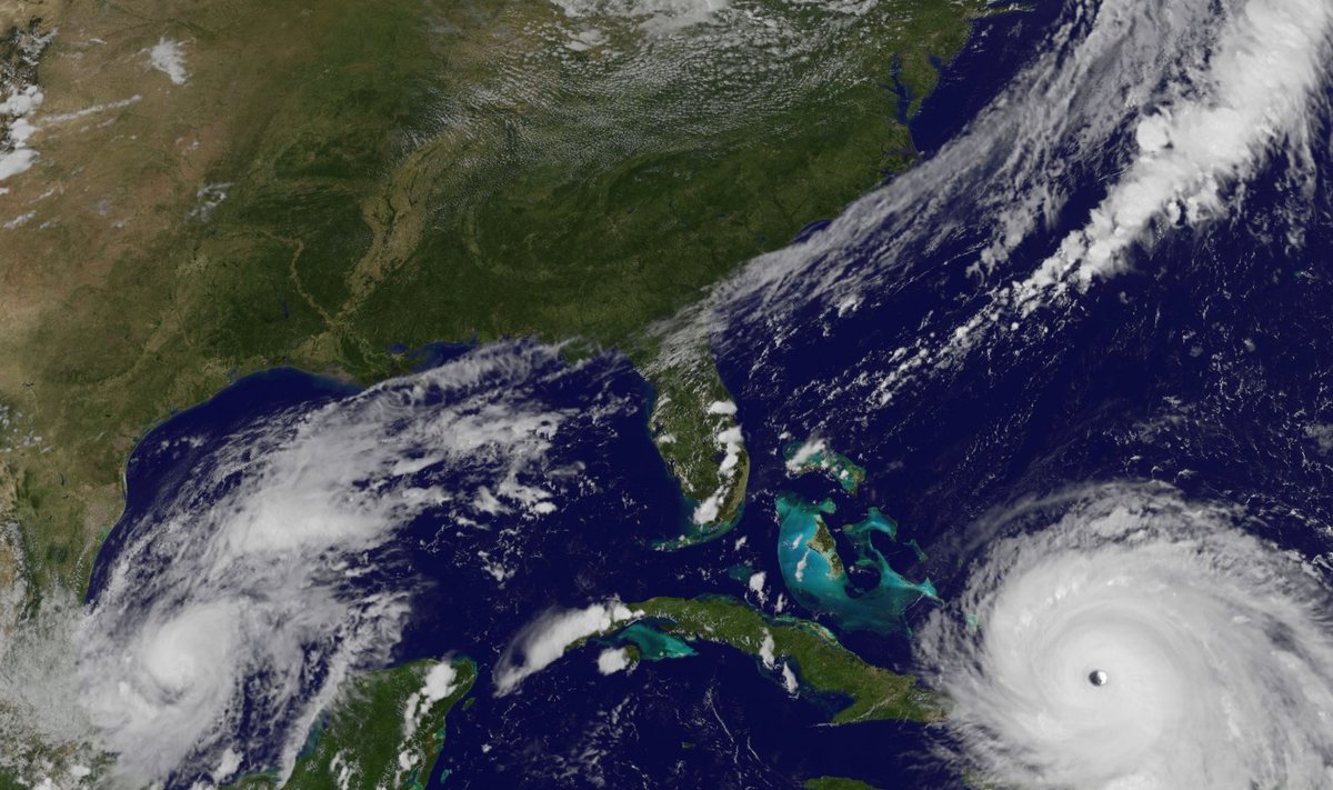 Orkaani Irma silm läheneb Bahamale.