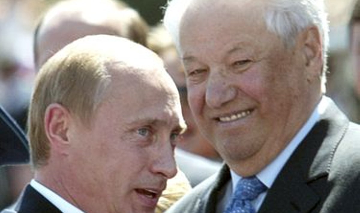 Vladimir Putin ja Boriss Jeltsin
