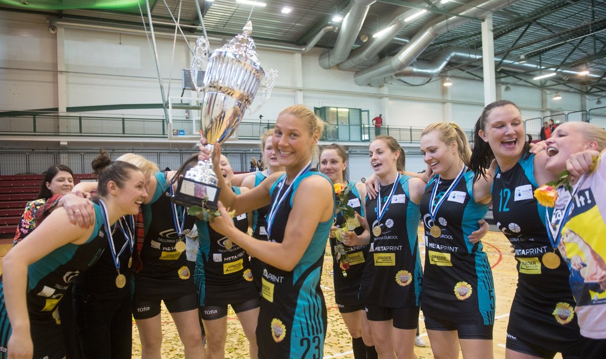 Naiste korvpalli Eesti meistritiitli võitis Tallinna Ülikooli naiskond