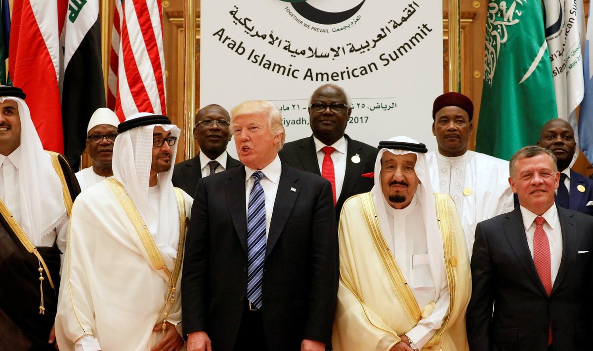PUÄNT: Donald Trumpi visiit Lähis-Itta lõppes ühise seisukohavõtuga, et Katar on terroriste toetav riik.
