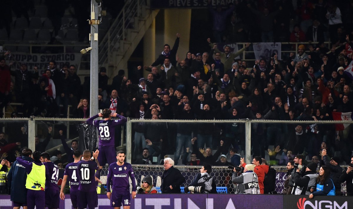 Itaalia kõrgliiga kohtumine Fiorentina kodustaadionil.