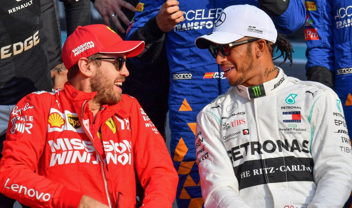 Sebastian Vettel ja Lewis Hamilton