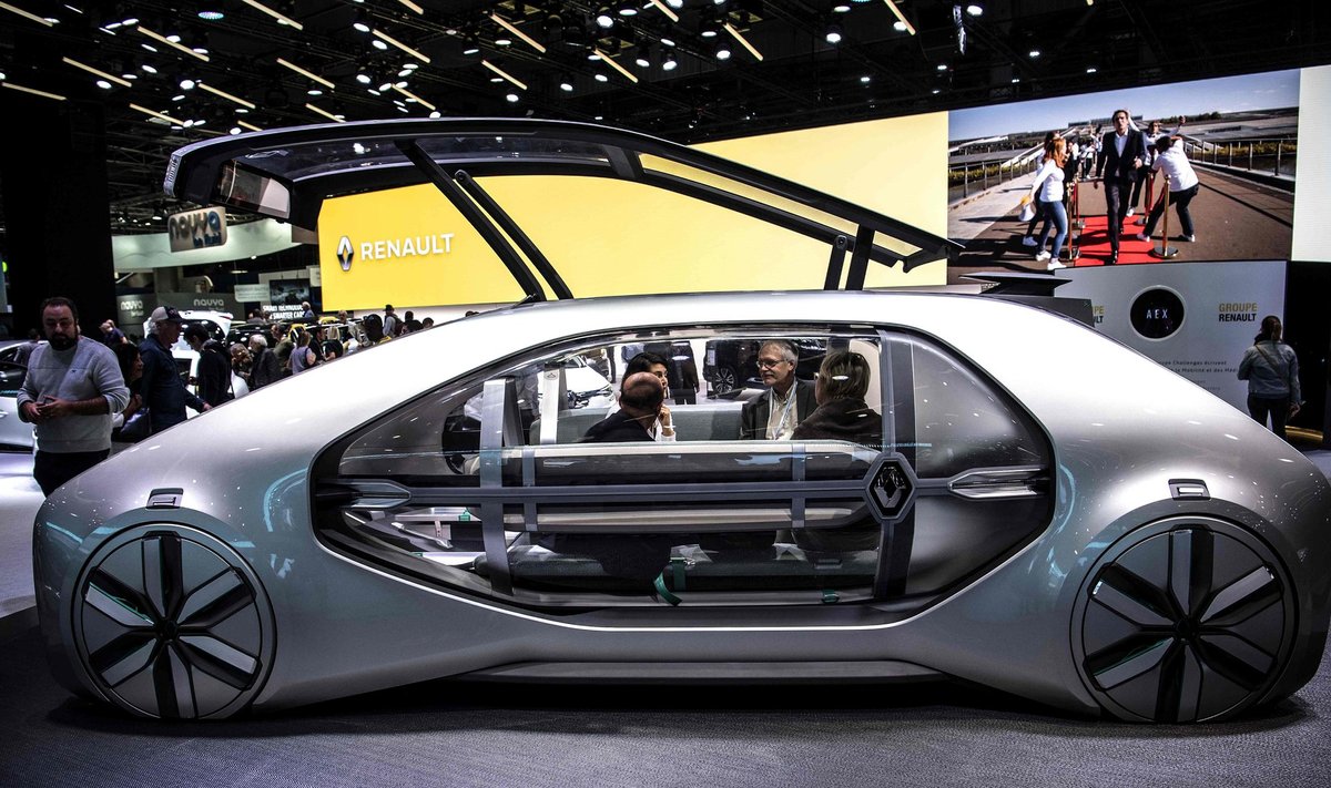 Renault EZ-GO elektriline ideeauto Pariisi motonäitusel. 
