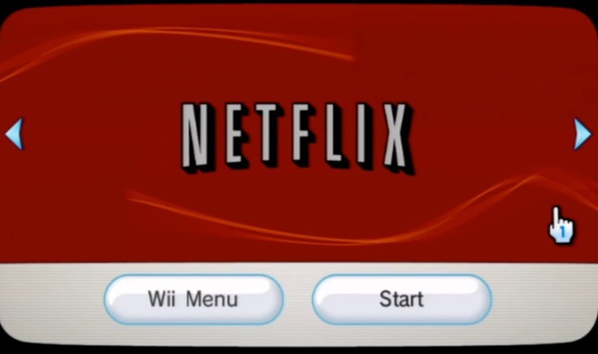 Netflixi äpp Nintendo konsooli Wii jaoks (ekraanitõmmis)