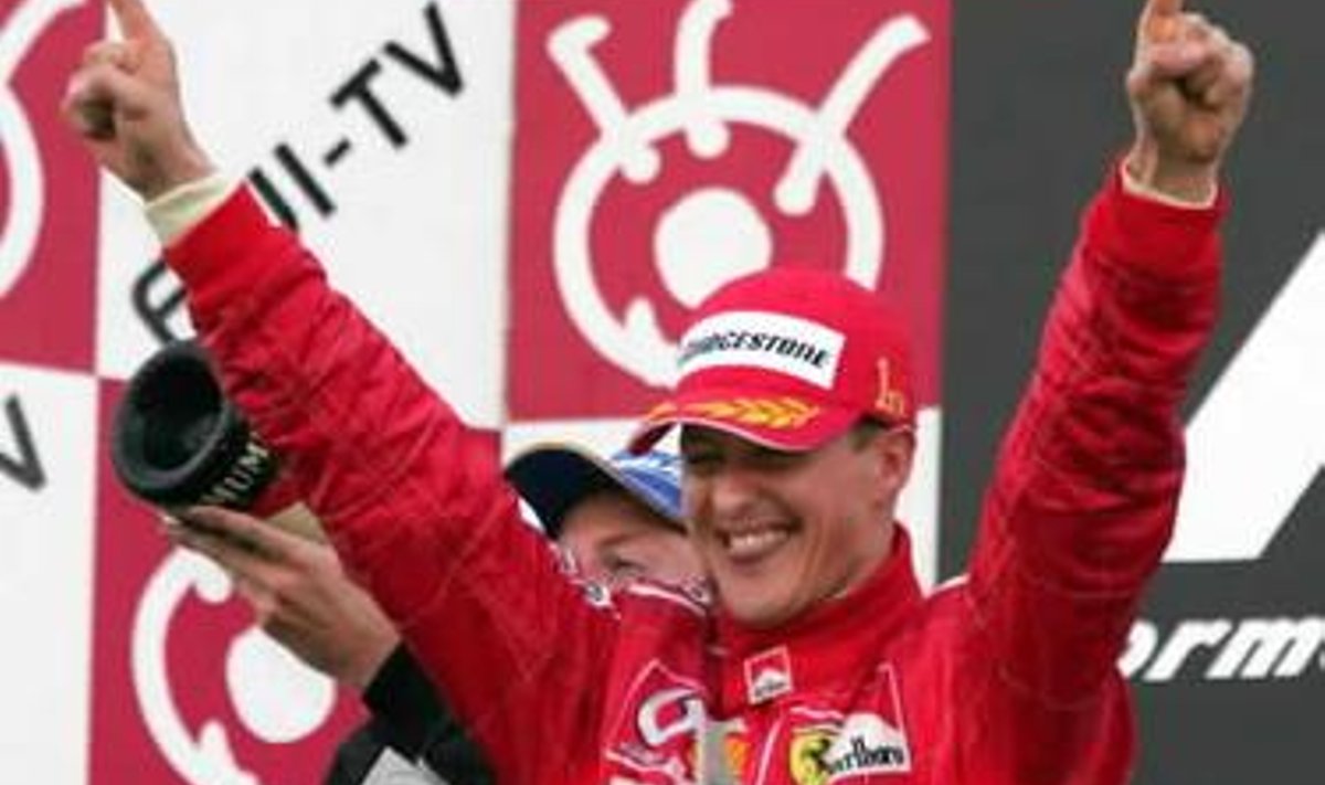 Michael Schumacher Jaapani GP poodiumil