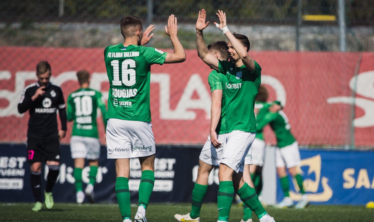 FC Flora jõudis karikafinaali.