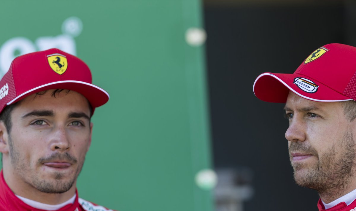 Charles Leclerc ja Sebastian Vettel