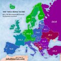 Nii näeb välja Euroopa maade elanike heaolu võrdlevale kaardile kantuna