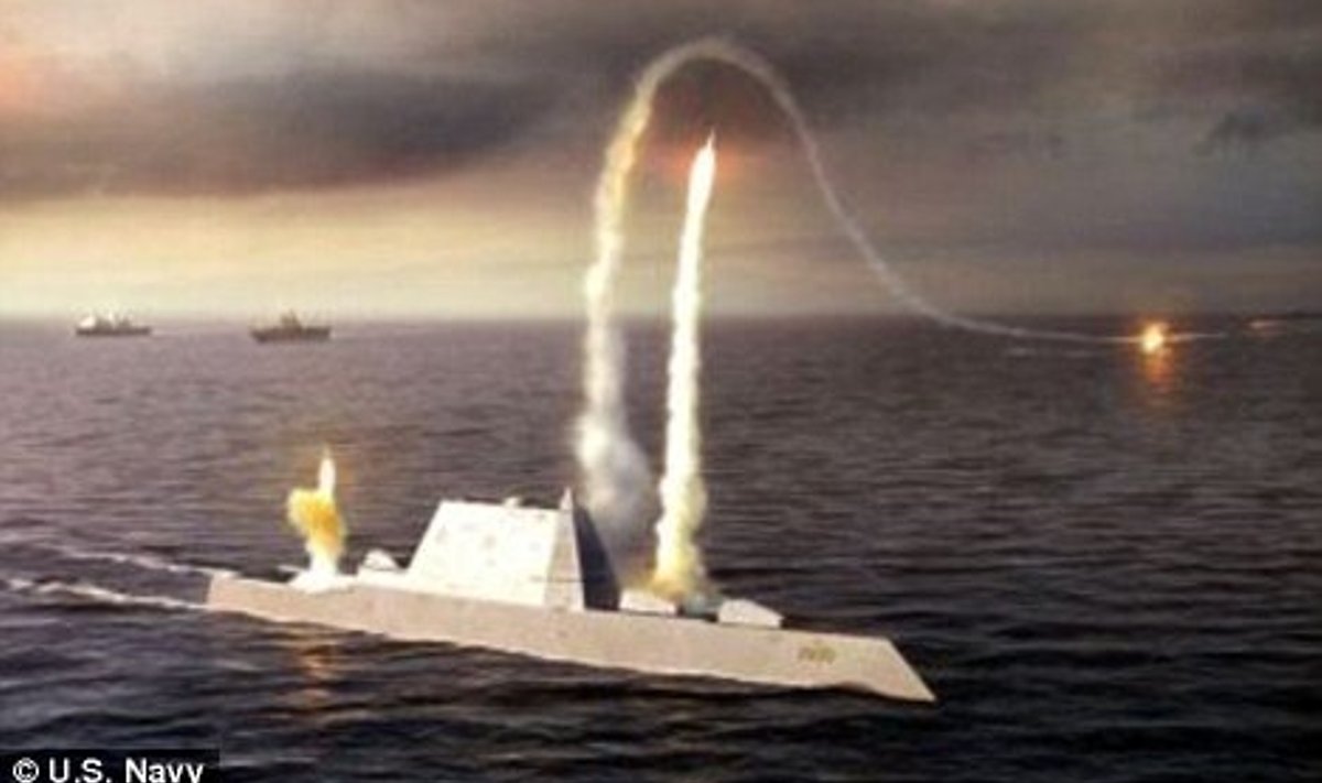 Kunstniku nägemus Zumwalt-klassi hävitajast DDG 1000 USA mereväele. Venemaal on kavas sama?