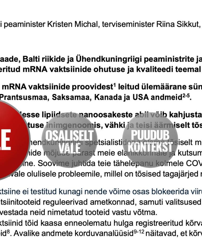 Kuvatõmmis pöördumise dokumendist