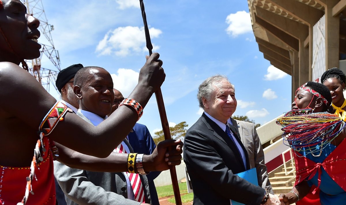 FIA president Jean Todt 2018. aastal Keeniat külastamas